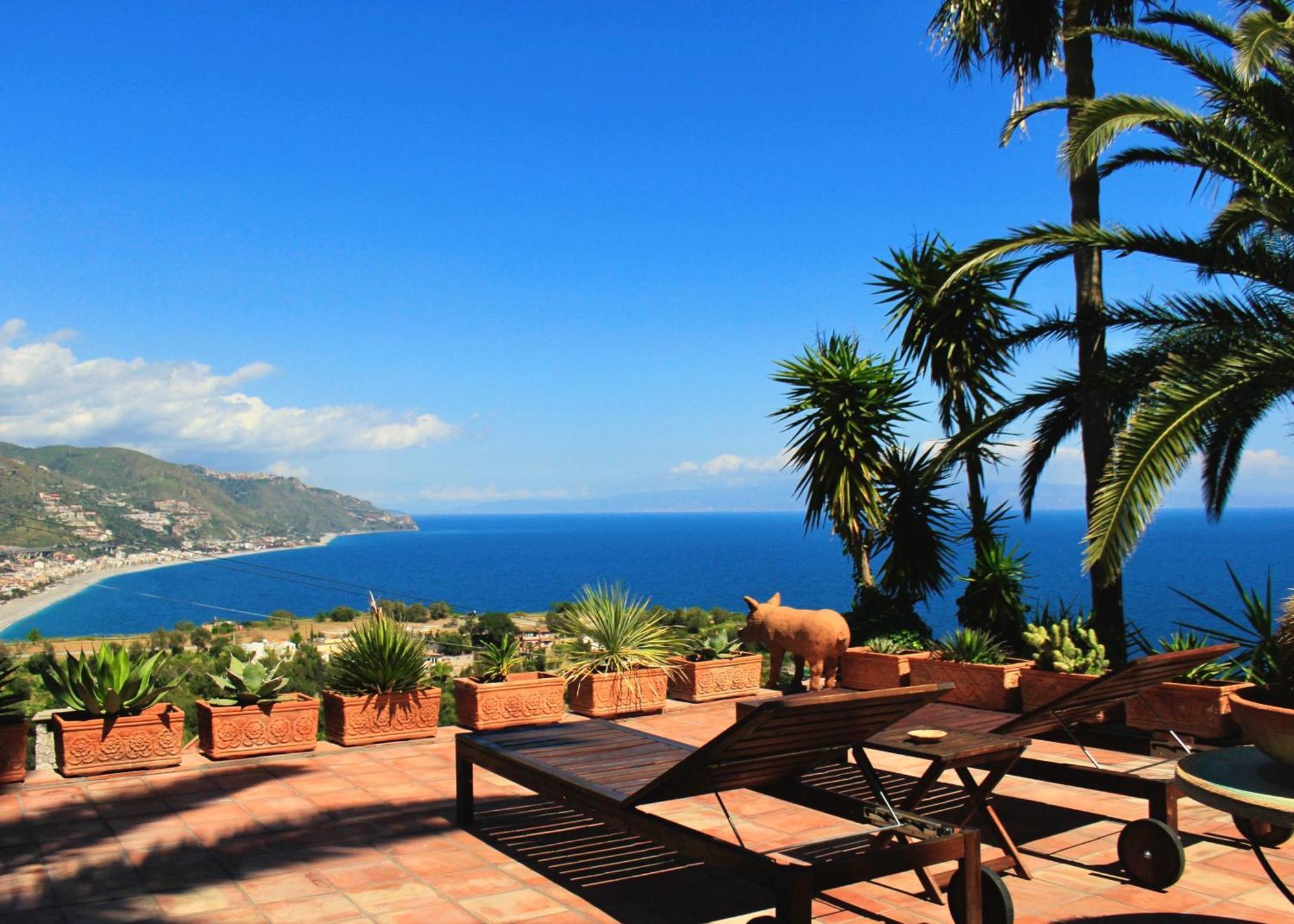 Villa Lou Taormina Private Villa With Panoramic Sea View Pool المظهر الخارجي الصورة