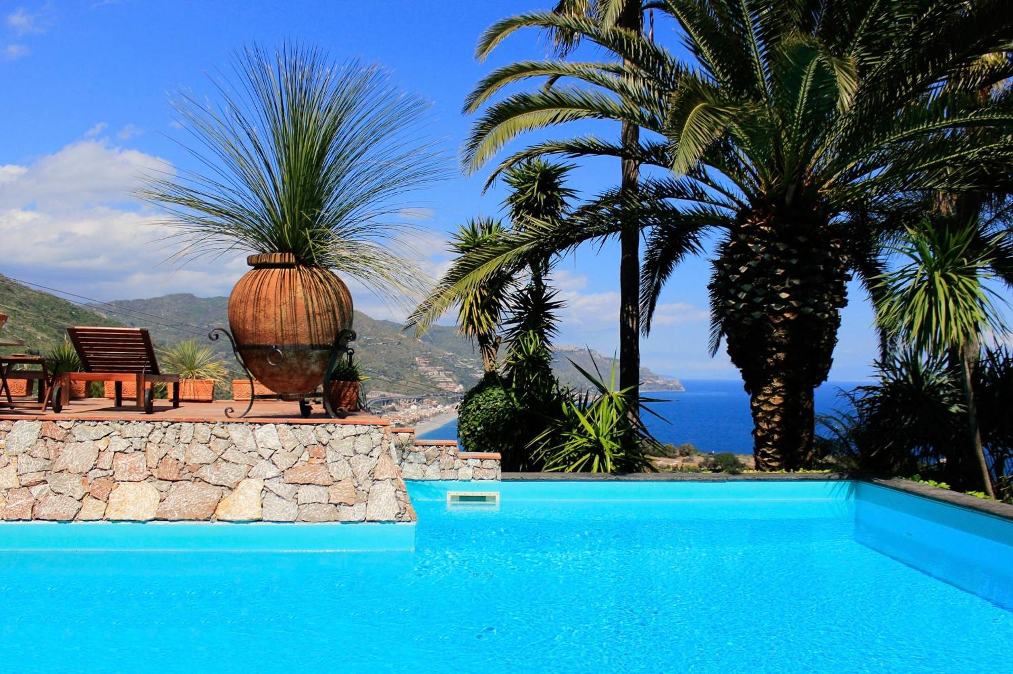 Villa Lou Taormina Private Villa With Panoramic Sea View Pool المظهر الخارجي الصورة