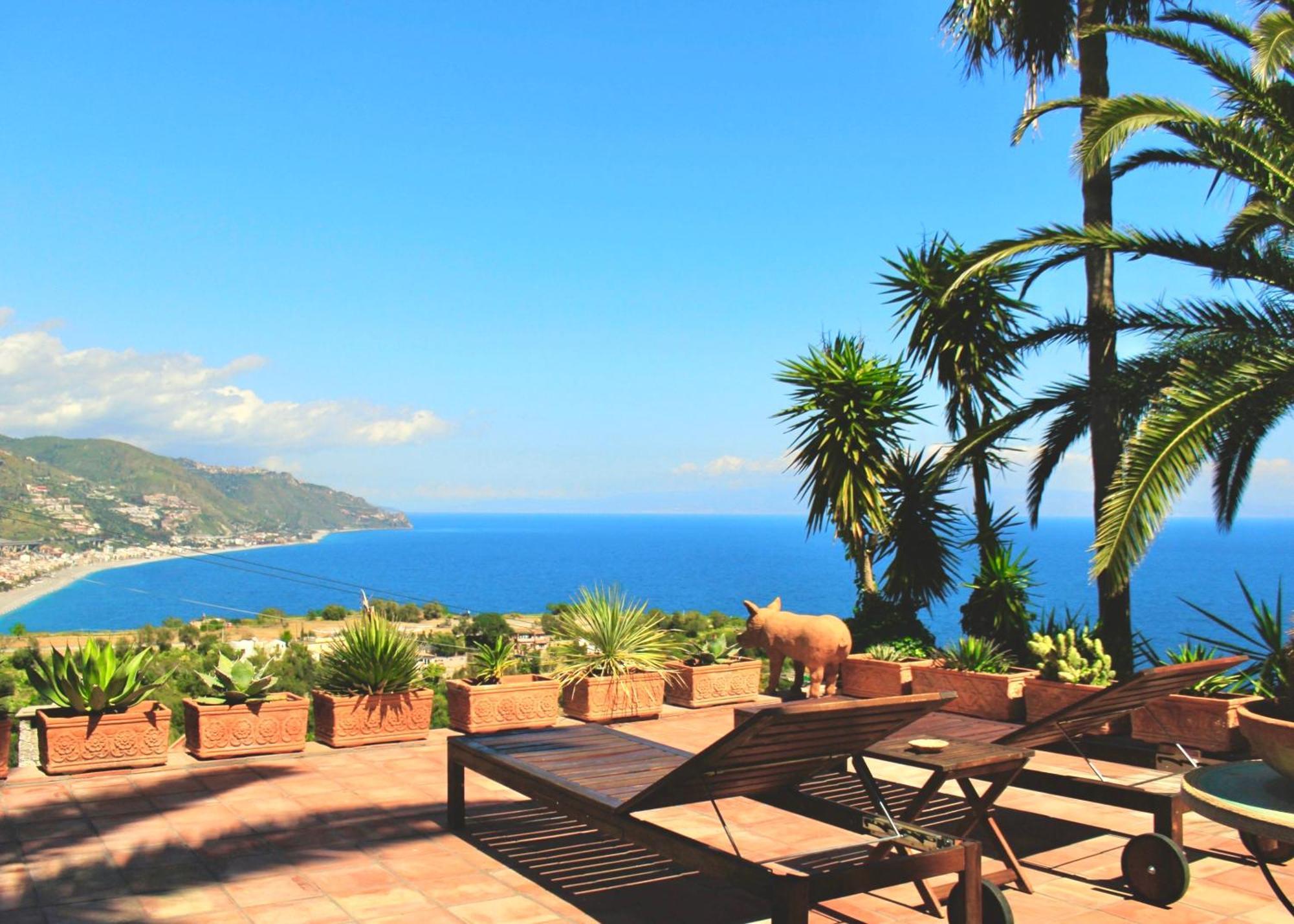 Villa Lou Taormina Private Villa With Panoramic Sea View Pool المظهر الخارجي الصورة