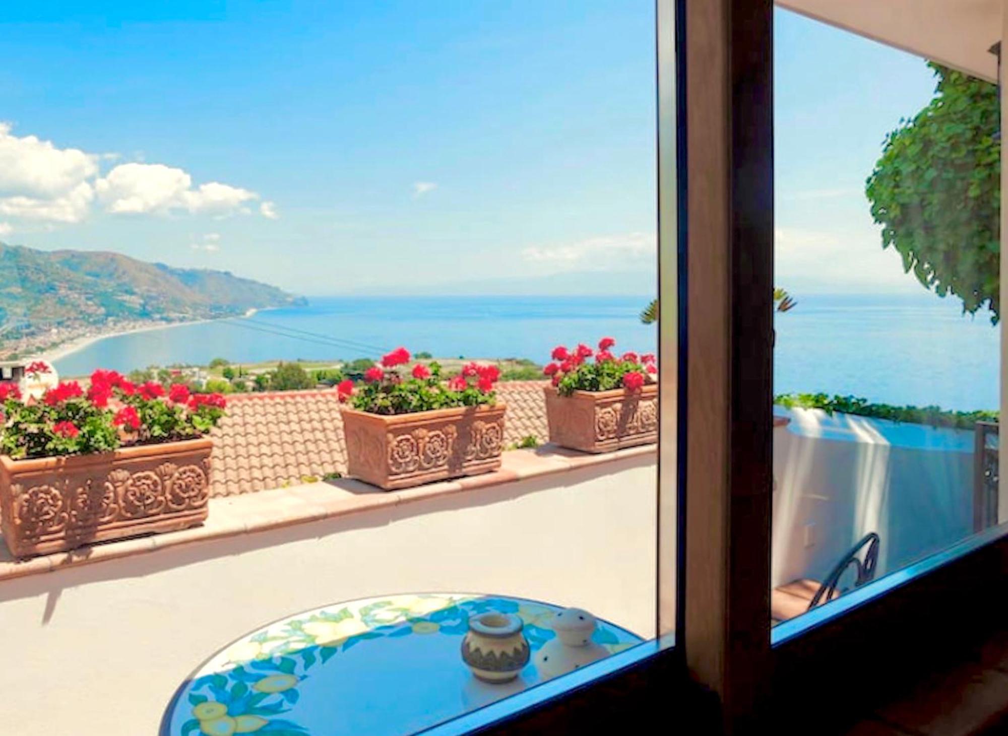 Villa Lou Taormina Private Villa With Panoramic Sea View Pool المظهر الخارجي الصورة